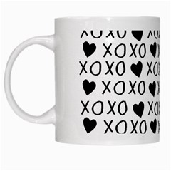 Xo Valentines Day Pattern White Mugs by Valentinaart