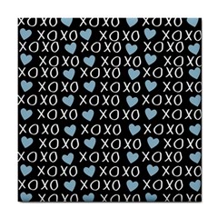 Xo Valentines Day Pattern Tile Coasters by Valentinaart