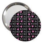 XO Valentines day pattern 3  Handbag Mirrors Front