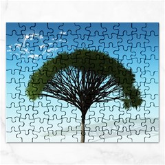 Tree And Blue Sky Rectangular Jigsaw Puzzl by LoolyElzayat