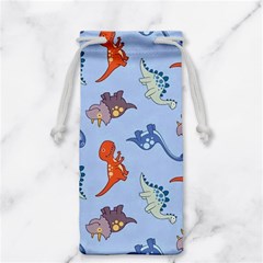 Dinosaurs - Baby Blue Jewelry Bag by WensdaiAmbrose