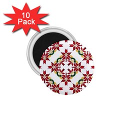 Christmas Wallpaper Background 1 75  Magnets (10 Pack)  by Pakrebo