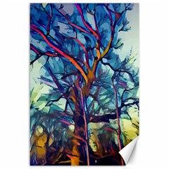 Tree Colorful Nature Landscape Canvas 24  X 36  by Pakrebo