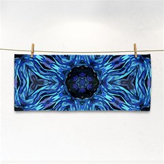 Background Blue Flower Hand Towel by Pakrebo