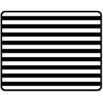 Black Stripes Double Sided Fleece Blanket (Medium)  58.8 x47.4  Blanket Front