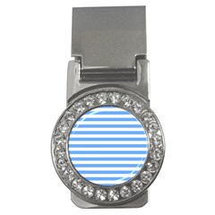 Blue Stripes Money Clips (cz)  by snowwhitegirl