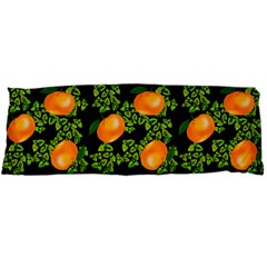 Citrus Tropical Orange Black Body Pillow Case Dakimakura (two Sides) by snowwhitegirl