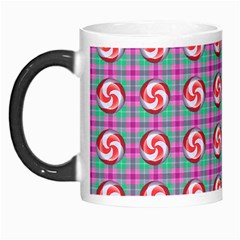 Peppermint Candy Pink Plaid Morph Mugs by snowwhitegirl