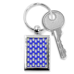 Ghost Pet Blue Key Chains (rectangle)  by snowwhitegirl