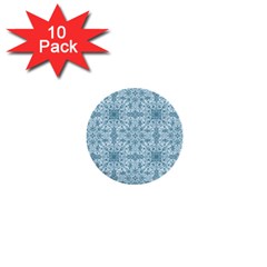 Ornamental Blue 1  Mini Buttons (10 Pack)  by snowwhitegirl