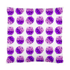 Kawaii Grape Jam Jar Pattern Standard Cushion Case (two Sides) by snowwhitegirl