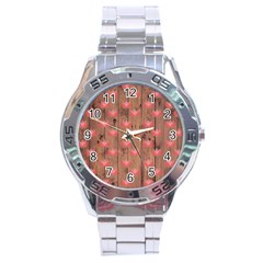 Zen Lotus Wood Wall Stainless Steel Analogue Watch by snowwhitegirl