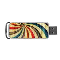 Abstract Rainbow Swirl Portable Usb Flash (two Sides) by snowwhitegirl