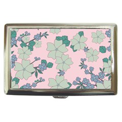 Vintage Floral Lilac Pattern Pink Cigarette Money Case by snowwhitegirl