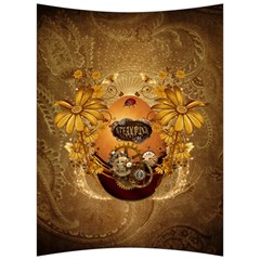 Awesome Steampunk Easter Egg With Flowers, Clocks And Gears Back Support Cushion by FantasyWorld7