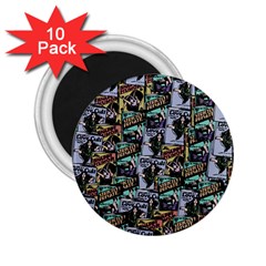 Comic Books Pattern 2 25  Magnets (10 Pack)  by snowwhitegirl