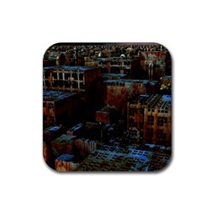 Building Ruins Old Industry Rubber Coaster (square)  by Pakrebo