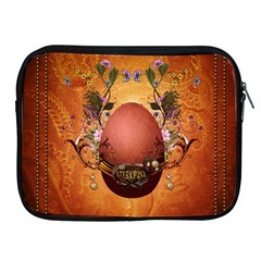 Wonderful Steampunk Easter Egg With Flowers Apple Ipad 2/3/4 Zipper Cases by FantasyWorld7