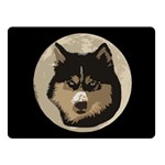 Husky Moon Fleece Blanket (Small) 50 x40  Blanket Front