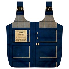 Tardis Poster Full Print Recycle Bag (xl) by Sudhe