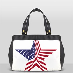 A Star With An American Flag Pattern Oversize Office Handbag by Sudhe