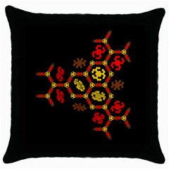 Algorithmic Drawings Throw Pillow Case (black) by Sudhe