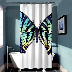 A Colorful Butterfly Shower Curtain 36  X 72  (stall)  by Sudhe