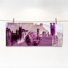 Abstract Painting Edinburgh Capital Of Scotland Hand Towel by Sudhe