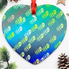 Animal Nature Cartoon Wild Wildlife Wild Life Ornament (heart) by Sudhe