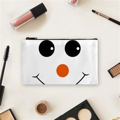 Happy Face With Orange Nose Vector File Cosmetic Bag (small) by Sudhe