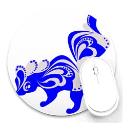 Skunk Animal Still From Round Mousepads by Sudhe