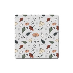 Grey Toned Pattern Square Magnet by Sudhe