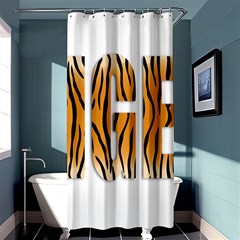 Tiger Bstract Animal Art Pattern Skin Shower Curtain 36  X 72  (stall)  by Sudhe