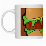 Burger Double White Mugs Left