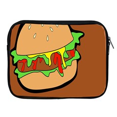 Burger Double Apple Ipad 2/3/4 Zipper Cases by Sudhe