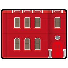 Red House Double Sided Fleece Blanket (large)  by Sudhe