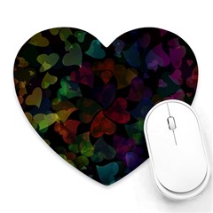 Falling Hearts  Heart Mousepads by LoolyElzayat