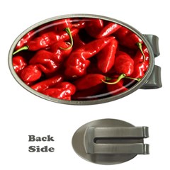 Red Chili Money Clips (oval)  by Sudhe