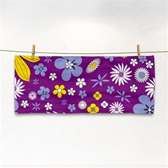 Floral Flowers Hand Towel by Sudhe