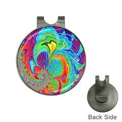 Fractal Art Psychedelic Fantasy Hat Clips With Golf Markers by Sudhe