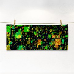 Squares And Rectangles Background Hand Towel by Sudhe