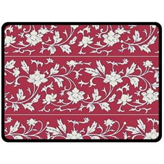 Floral Pattern Background Double Sided Fleece Blanket (large)  by Sudhe