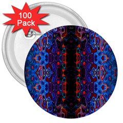 Kaleidoscope Art Pattern Ornament 3  Buttons (100 Pack)  by Sudhe