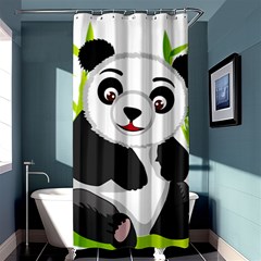 Giant Panda Bear Shower Curtain 36  X 72  (stall)  by Sudhe