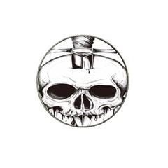 Skull Knife Euclidean Vector Skull Sword Inserted Hat Clip Ball Marker (4 Pack) by Sudhe