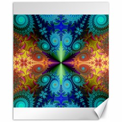 Fractal Fractal Background Design Canvas 11  X 14  by Pakrebo