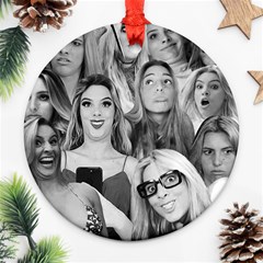 Lele Pons - Funny Faces Ornament (round) by Valentinaart