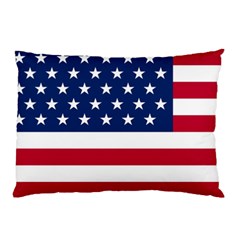 American Flag Pillow Case (two Sides) by Valentinaart