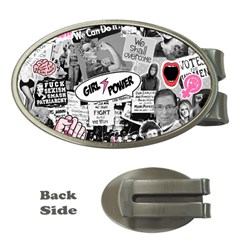 Feminism Collage  Money Clips (oval)  by Valentinaart