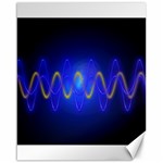 Light Shining Blue Frequency Sine Canvas 16  x 20  15.75 x19.29  Canvas - 1